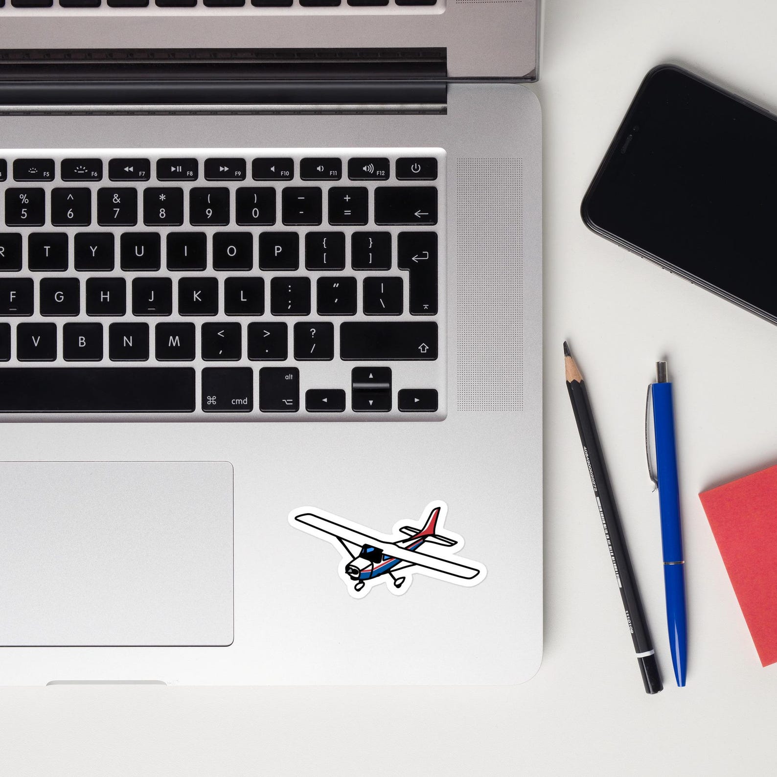 Airplane Sticker, Small Plane Drawing, Pilot Gift Laptop Water Bottle ...