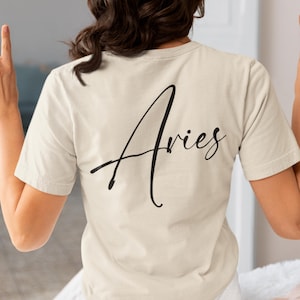 Custom Zodiac Sign T-Shirt | Personalized Astrology Tee | Birth Chart Shirt | Perfect Gift for Zodiac Lovers | Unique Star Sign Shirt