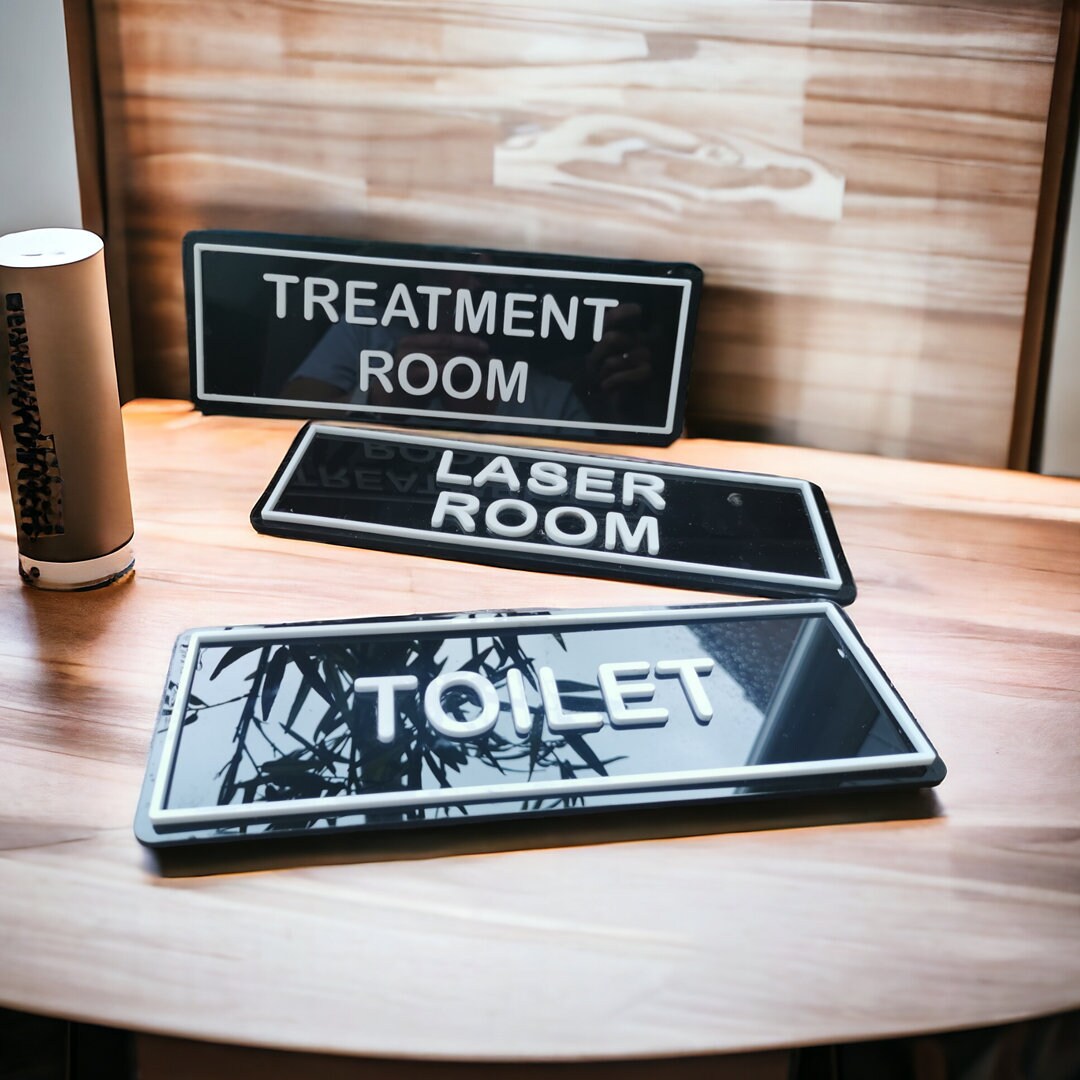 Modern Acrylic Door Sign: Bespoke Office & Salon Decor - Etsy