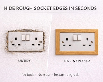 Wooden Socket Surround – A Beautiful Cover for Damaged Walls Around Sockets & Switches