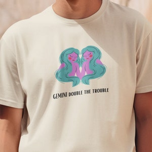 Gemini Zodiac Shirt, Gemini Astrology Tee, Horoscope Tee, Zodiac Gift, Astrology Fashion, Gemini Symbol, Gemini Zodiac Sign