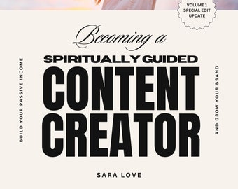 Becoming a spiritually guided content creator 24 page mini course for initiatives, shamans, priestesses, goddesses, and druids