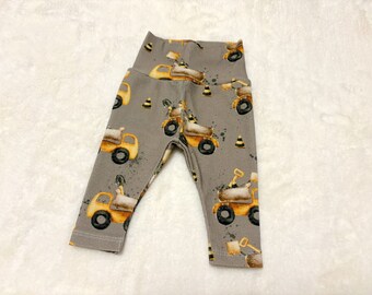 Rib jersey leggings construction vehicles