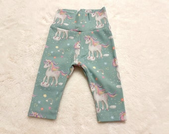 Rippjersey Leggings Einhorn