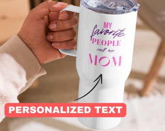 Vaso personalizado Día de la Madre Divertida Taza personalizada Regalo para mamá Regalo de cumpleaños de mamá Taza de cerámica personalizada Taza de café de mamá Vaso de 40 oz