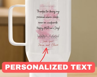 Taza personalizada Vaso personalizado Regalo personalizado Día de las madres personalizado Regalo de baby shower Mamá Taza de café Vaso personalizado Mamá Vaso