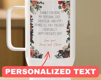 Regalo divertido para mamá vaso personalizado divertido regalo del día de las madres para mamá mamá regalo de cumpleaños nombre personalizado taza primer día de la madre mamá vaso