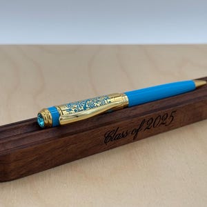 Handcrafted Walnut Wood Single Pen Holder