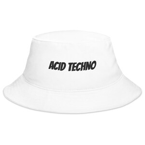 Acid Techno Fischerhut | Eimer Hut | Rave Fischerhut | Festival Fischerhut | Rave Geschenk | EDM DJ Eimer Hut | Haus Musik Fischerhut