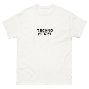 Techno Is Art Top | Men&#39;s Rave Top | Men&#39;s Festival Top | Party Top