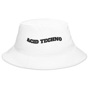 Acid Techno Fischerhut | Eimer Hut | Rave Fischerhut | Festival Fischerhut | Rave Geschenk | EDM DJ Eimer Hut | Haus Musik Fischerhut