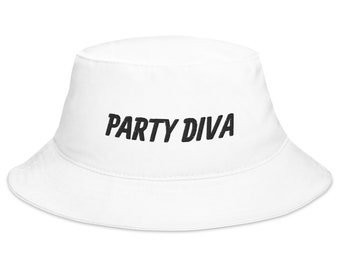 Party Diva Bucket Hat | Rave Bucket Hat | Festival Bucket Hat | Party Bucket Hat | EDM DJ Bucket Hat | Rave Gift | Gift for Her