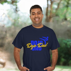 Dojo Dad Custom Men&#39;s Tshirt for Martial Arts Dad T-Shirt Dad Shirt Funny Dad T Shirt Gift for Dad Karate Shirt Gift Custom T Shirt for Dad