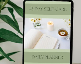 45-Day Self Care Planner: Wellness Journal Printable (PDF)