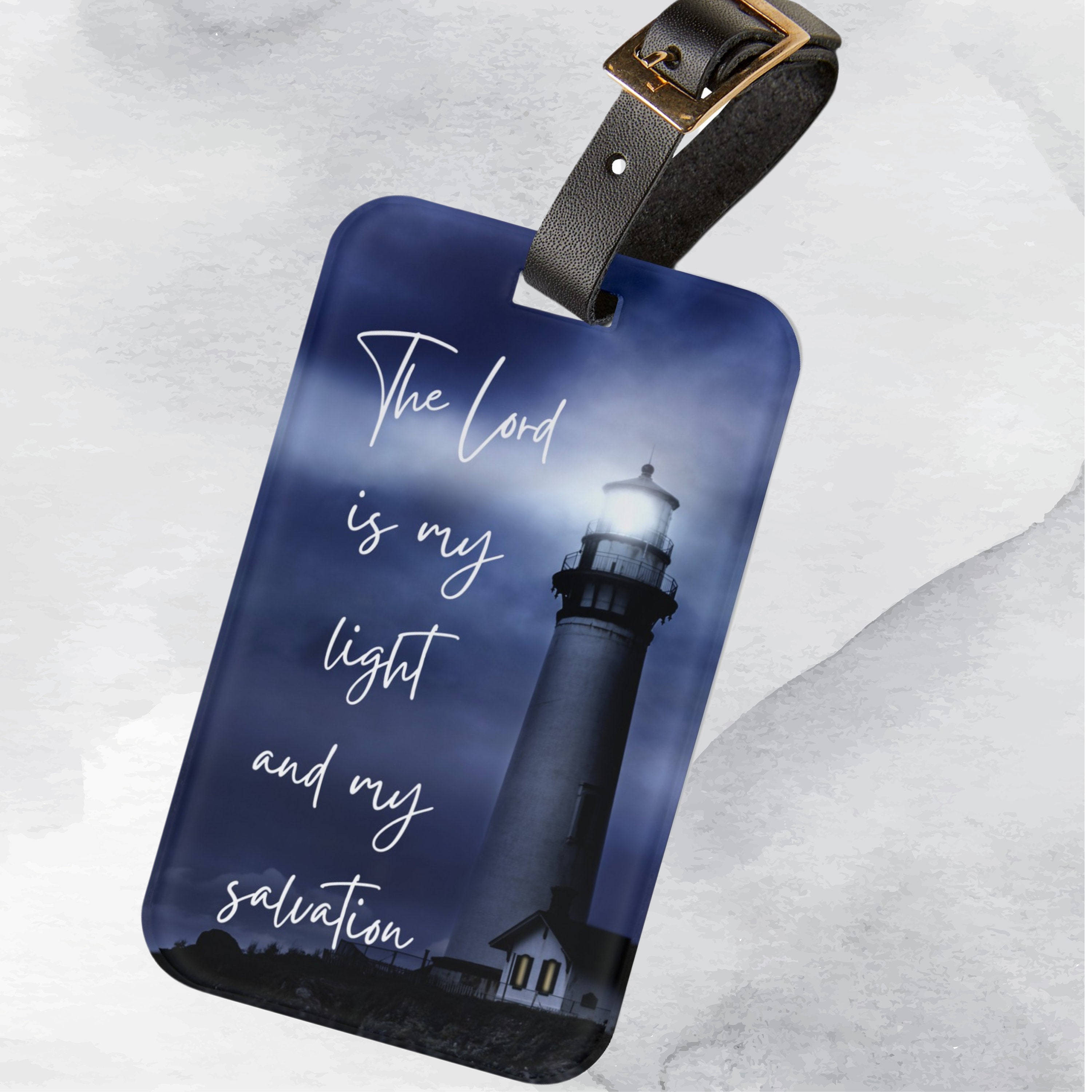 Luggage Tag with Bible Verse Travel Accessory for Suitcase Tag Travel Gift Name Tag for Bags Christian Gift for Retirement Travel Item