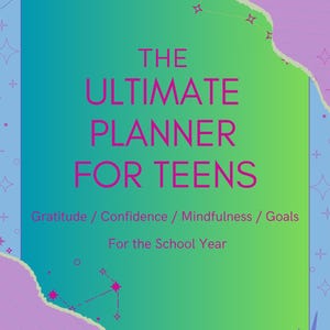 Printable Planner for Teen Planner for School Supplies Journal for Teen Printable School Planner for School Year Calendar Teen Journal