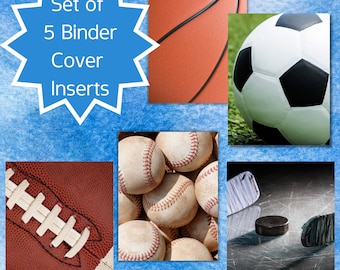 Sportmapomslagen: afdrukbare insteekkaarten van Back to School (digitale download)