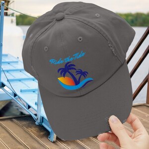 Summer Baseball Cap with Ocean Surfer Hat for Beach Baseball Cap with Ocean Design Ball Cap for Summer Hat for Him Beach Hat Gift for Her