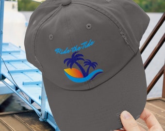 Summer Baseball Cap with Ocean Surfer Hat for Beach Baseball Cap with Ocean Design Ball Cap for Summer Hat for Him Beach Hat Gift for Her