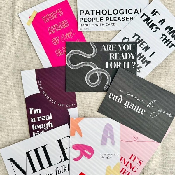 Postcards 'Eras Collection' - Mix and Match - Taylor - Cards - Curated by Karma