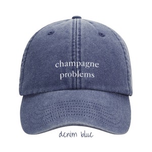 Cap Champagne Problems washed dad cap Taylor rot, blau, grün, pink low profile TheSwiftShopDE Tour Outfit Switft Blau