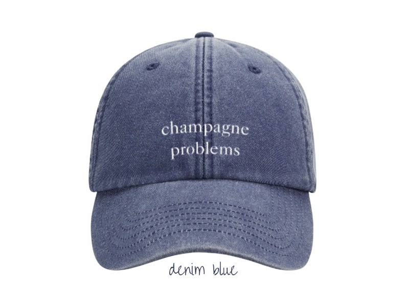 Cap Champagne Problems washed dad cap Taylor rot, blau, grün, pink low profile TheSwiftShopDE Tour Outfit Switft Blau