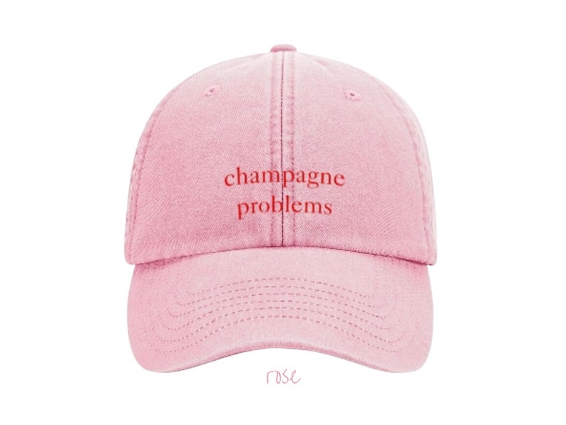 Cap Champagne Problems washed dad cap Taylor rot, blau, grün, pink low profile TheSwiftShopDE Tour Outfit Switft Rosa