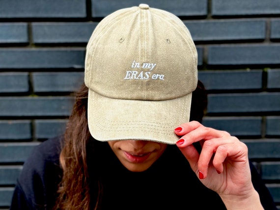 Cap "in my ERAS era" - Washed Dad Cap - Taylor - Era - Beige - Low Profile - Baseball Cap - Curated by Karma - Merch - Geschenk