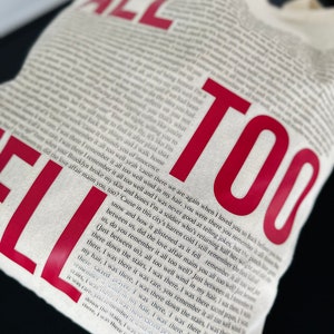 Tote bag all too well with complete lyrics Taylor TheSwiftShopDE Jute bag Switft Gift Merch image 2