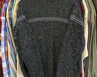 Pull Eddie Bauer en tricot rayé vintage des années 90 - Taille XL