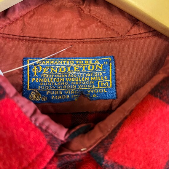 True Vintage 1970’s Pendleton Wool Button Down Ov… - image 7
