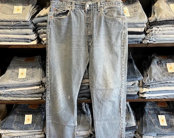 35x31 Vintage 80's Levis 501 USA Made Straight Leg Jeans