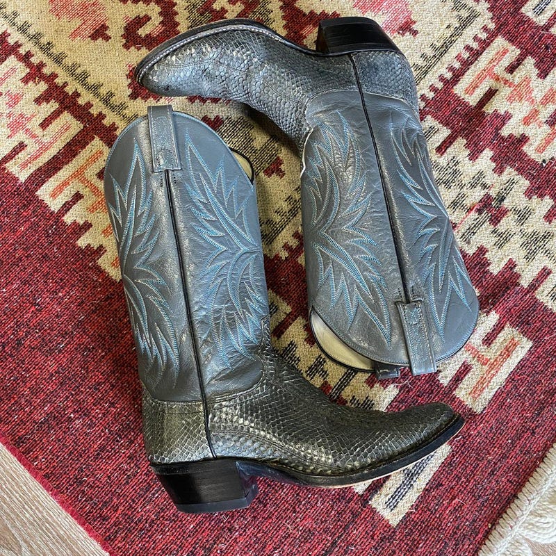 Womens Python Boots - Etsy