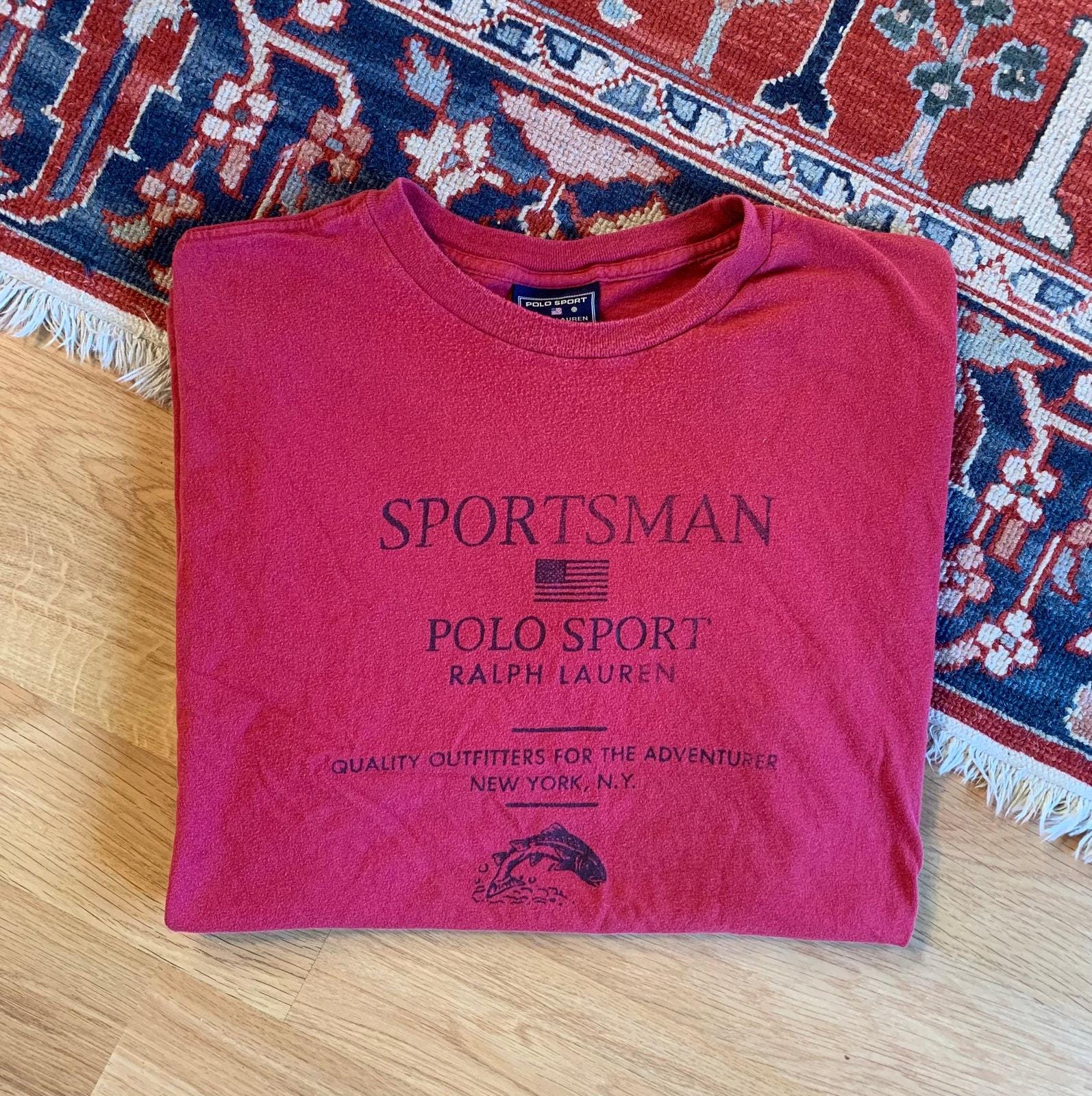 Vintage Polo Sportsman Ralph Lauren USA Made Tee- Sz Lg - Etsy