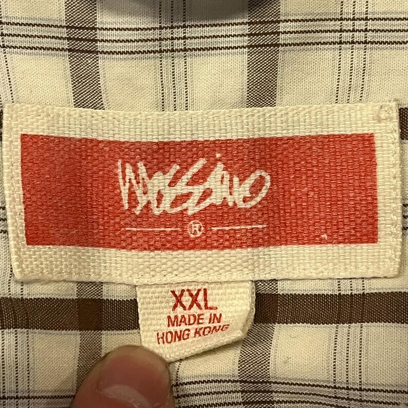 Vintage Mossimo Plaid Striped Button up Overshirt- Sz XL - Etsy