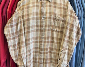 Vintage 80’s Lightweight Flannel Overshirt- Sz Sm