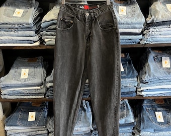 26x30 Rare Vintage 90's Levis Silver Tab Baggy Fit Black Mom Jeans