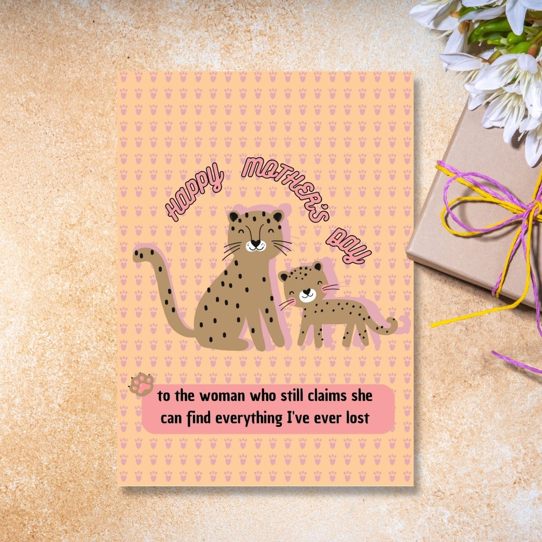 Mothers day greeting card for mom personalized gift for mothers from