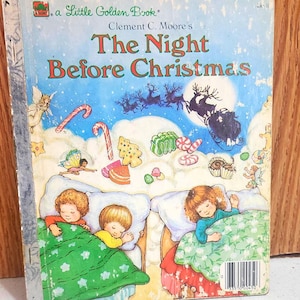 The Night Before Christmas, Golden Book, Children&#39;s, Vintage, Used