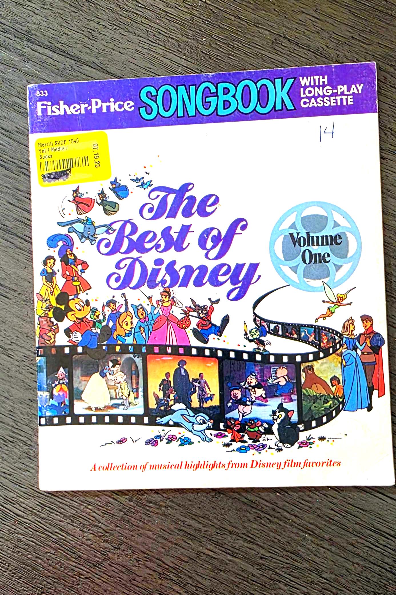 Fisher Price Best of Disney Songbook Volume #1, 1979, BOOK ONLY - Etsy
