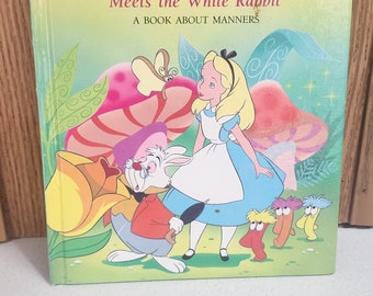 Alice au pays des merveilles de Walt Disney, vintage, occasion, livre pour enfants