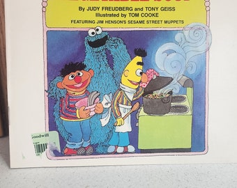 Soupe aux légumes, Sesame Street, Judy Freudberg et Tony Geiss, vintage, livre pour enfants, occasion