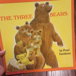 The Three Bears, Paul Galdone, Children&#39;s, Vintage, 1972