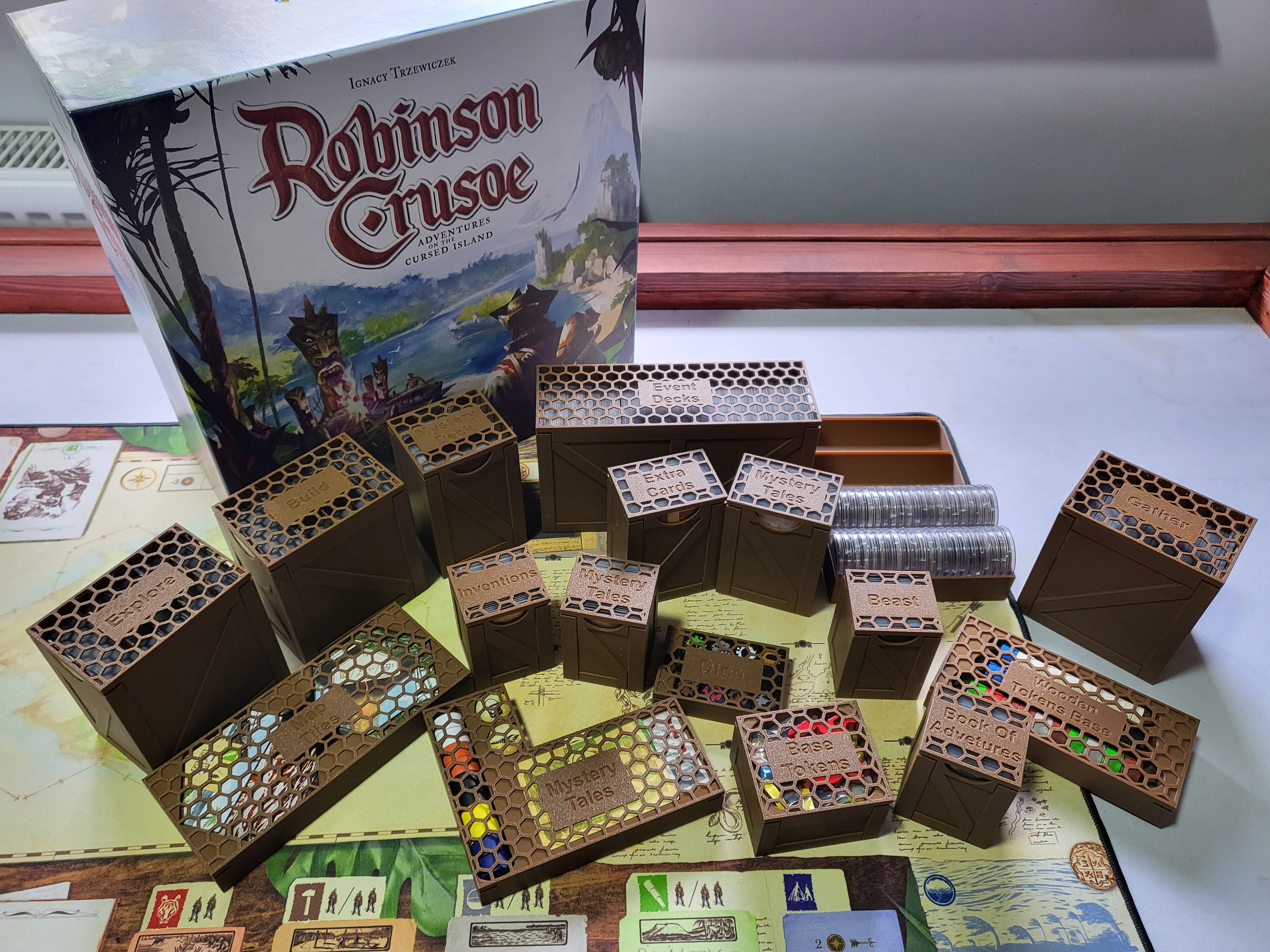 Robinson Crusoe Board Game Collectors Edition All in and Sleeved 3d ...