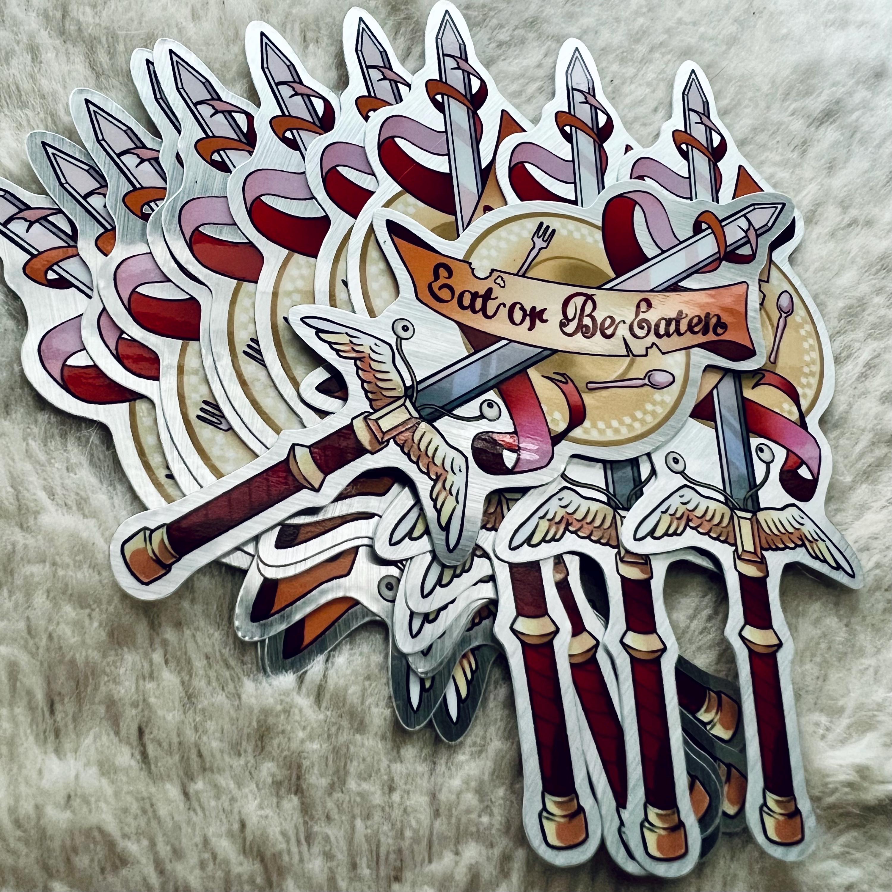 Eat or Be Eaten Sticker