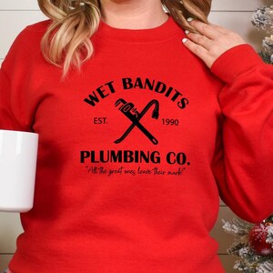 Wet Bandits Plumbing Co, 90s Christmas Movies, Home Alone, Christmas Sweater, Retro Christmas SVG, Funny Christmas SVG, Christmas Move Quote