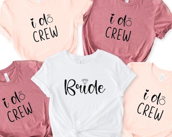 I do Crew SVG, Bride SVG, Bachelorette Party Shirts, Bridesmaid Shirts, Bachelorette Shirts, Bridal Party Shirts, Made of Honor Shirts