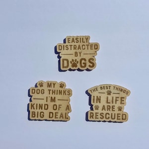 Dog Lover Magnet Bundle, Rustic Kitchen Pet Magnets, Funny Magnets, Dog Mom Gift