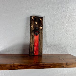 Handmade Thin Red Line Bottle Opener