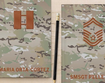 Custom Air Force Camo Notebook: Personalized Military Gift